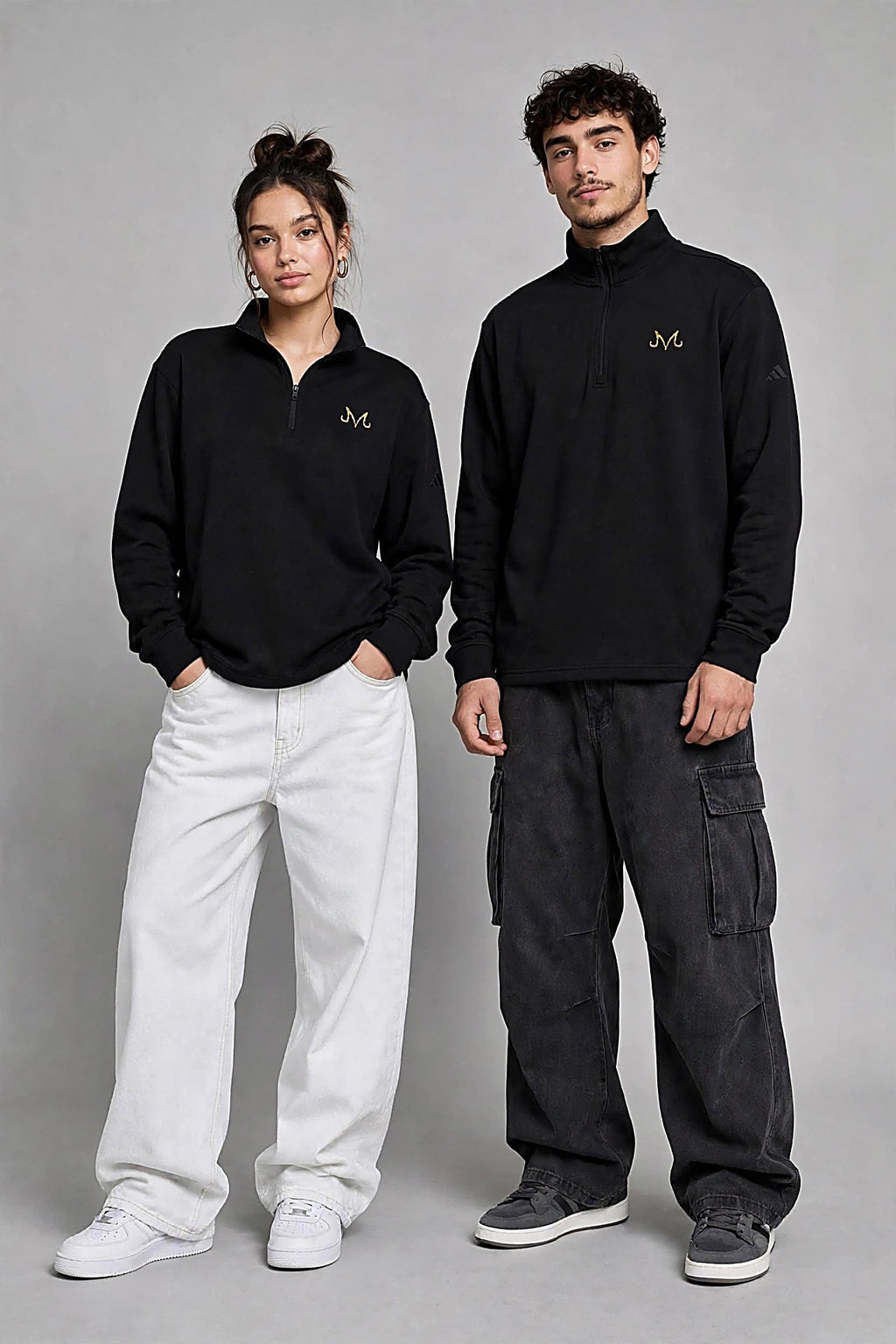 adidas® & MPCHE LOGO Quarter-Zip Pullover (Embroidery)