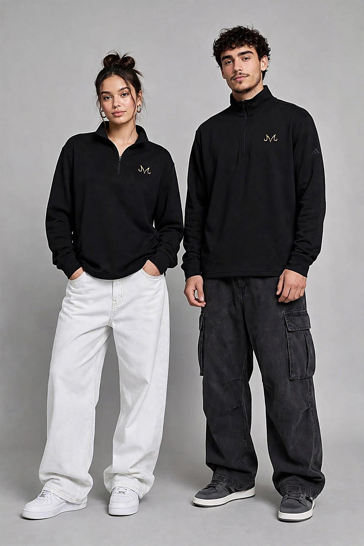 adidas® & MPCHE LOGO Quarter-Zip Pullover (Embroidery)