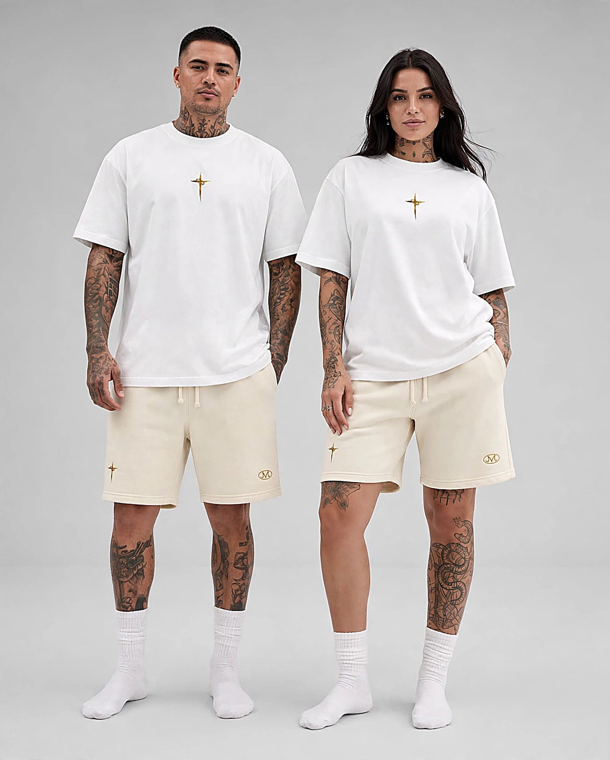 MPCHE”Cross Logo” & “God is Great” Oversized Boxy Tee