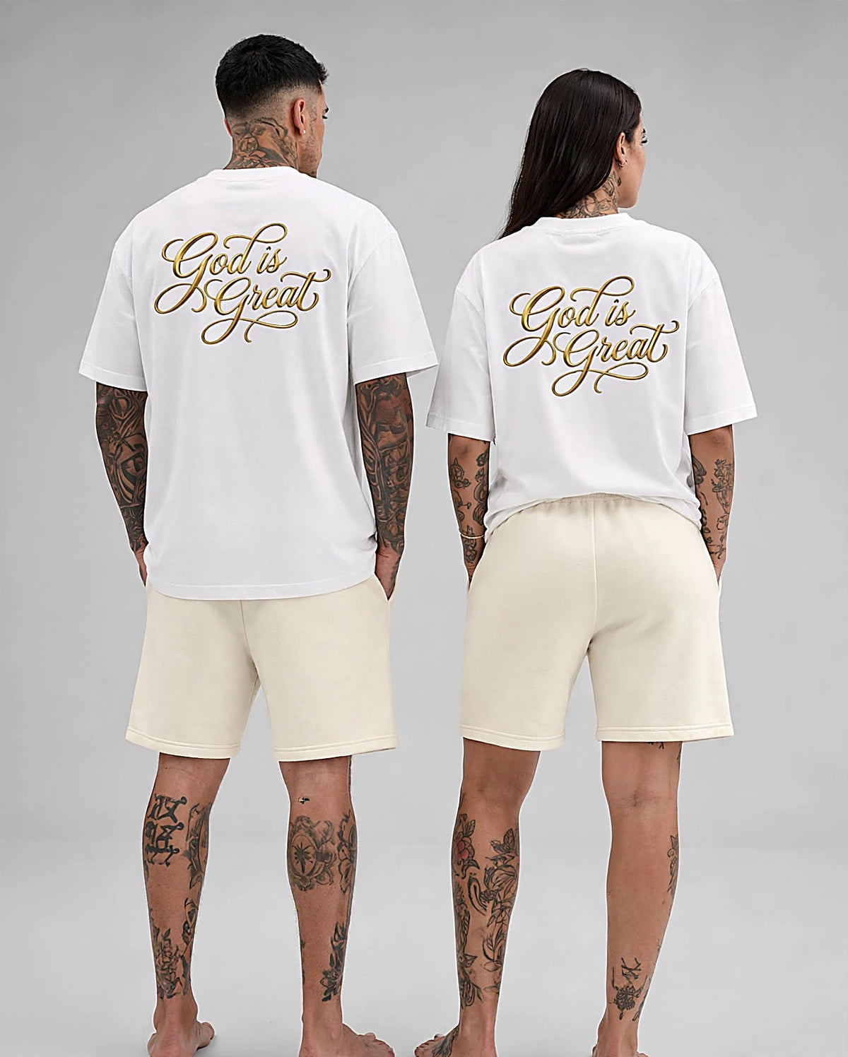MPCHE”Cross Logo” & “God is Great” Oversized Boxy Tee