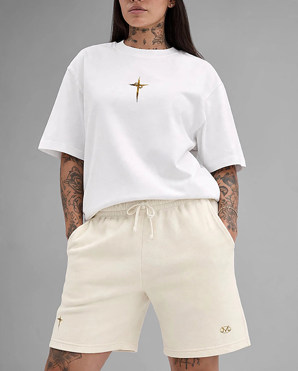 MPCHE”Cross Logo” & “God is Great” Oversized Boxy Tee